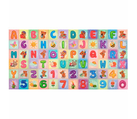 Набір панелей стінових 3D 700х1400х4мм Абетка (2шт) SW-00002352