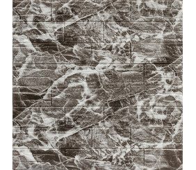 Самоклеюча декоративна 3D панель Камінь сіра рвана цегла700х770х3мм (158) SW-00000487