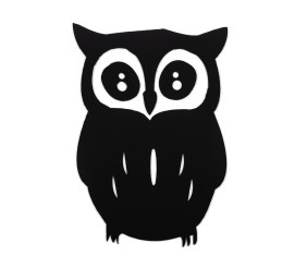 Дзеркальний декор акриловий самоклеючий Сова чорна (D) SW-00002493