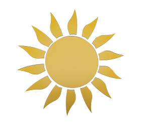 Дзеркальний декор акриловий самоклеючий золото,15шт (D) SW-00002502