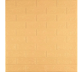 3D панель самоклеюча 700х770х3мм цегла Жовто-пісочна (009-3) SW-00000229