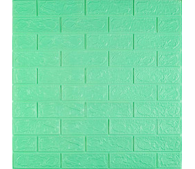 3D панель самоклеюча 700х770х3мм цегла М'ята (012-3) SW-00000233