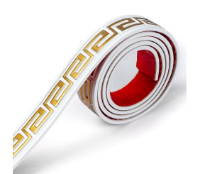 Молдинг 3000х50х6 мм Білий із золотом SW-00002688