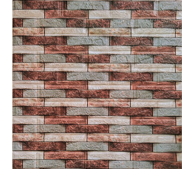 Декоративна 3D панель 700х770х3мм Коричнева цегла піщаник (340) SW-00000531