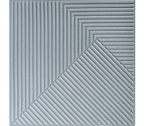 Самоклеюча декоративна 3D панель 500х500х5мм Бамбук Сірий SW-00002878