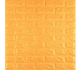 3D панель самоклеюча 700х770х7мм цегла Золотий (011-7) SW-00000052
