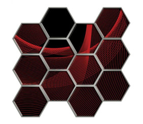 Декоративна ПВХ плитка на самоклейці 280х300х5мм Соти, ціна за 1 шт. (СПП-503) SW-00000667