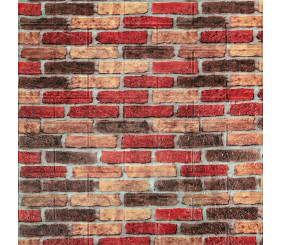 Самоклеюча декоративна 3D панель 700х770х3мм Катиринославська цегла (047-3) SW-00000695
