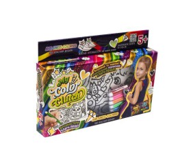 Набір для творчості "My Color Clutch", клатч-пенал-розмальовка "Кошеня і щеня" (укр)