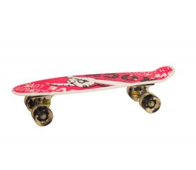 Пенні Борд з світяться колесами "Rock" (малиновий)