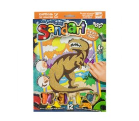 Фреска з кольорового піску "Sandart" Тиранозавр SA-01-08