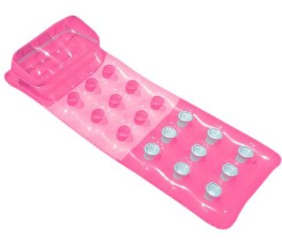 Надувний матрац з подушкою (рожевий) 188 х 71 см