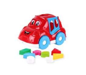 Машинка-сортер із фігурками (червона)