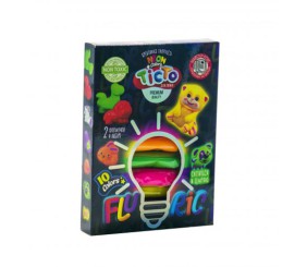 Набір для ліплення "Fluoric", 10 кольорів (укр)