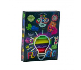 Набір для ліплення "Fluoric", 10 кольорів (укр)