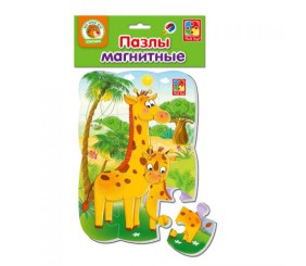 Магнітні пазли "Жирафики", 12 деталей (укр)