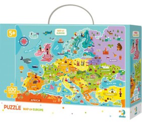 Пазли "Карта Європи", 100 елементів