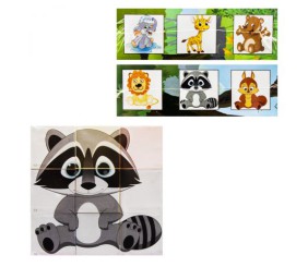 Кубики "Збери картинку: Забавні тварини"