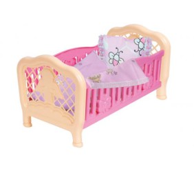 Ліжечко для ляльки ТехноК рожевий.
