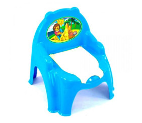 Горщик дитячий з кришкою, блакитний