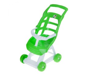 Коляска для ляльки (зелена)