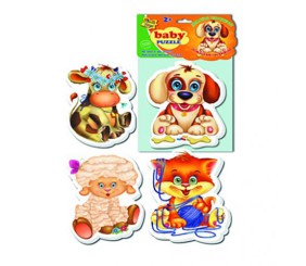 Бебі пазли "Домашні вихованці"