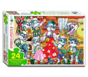 Гра - пазл "Семеро козенят" 24 елемента