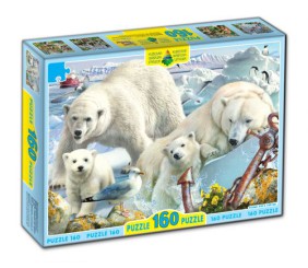 Пазл "Білі ведмеді" 160 елементів