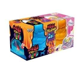Набір слайм "2 в 1: Mega Stretch Slime & Fluffy Slime" укр