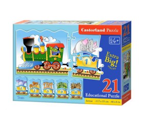 Пазли Еducational "Поїзд", 21 елемент
