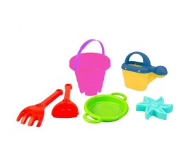 Пісочний набір "Вежа" рожевий