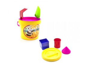 Пісочний набір "Панда" (7 елем), жовтий