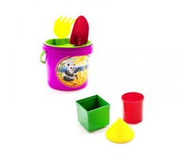 Пісочний набір, 7 предметів (рожевий)