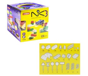 Пластиковий конструктор "NIK-3", 128 деталей