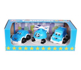 Іграшка міні транспорт поліція, 3 елементи