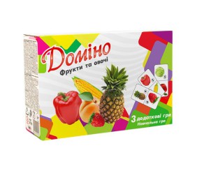 Доміно "Фрукти і овочі", укр