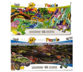 Пазл двосторонній "Діно", 44 деталі