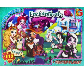 Пазли з серії "Enchantimals", 117 ел