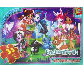 Пазли з серії "Enchantimals", 35 ел