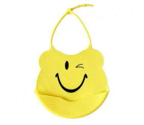 Слинявчик силіконовий, жовтий