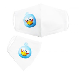 Багаторазова 4-х шарова захисна маска "Angry birds Джей" розмір 3, 7-14 років