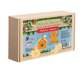 Набір для розпису акриловими фарбами "Новорічні іграшки. Пряники"