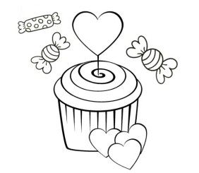 Розпис по полотну "Кексик"