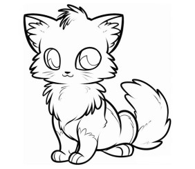 Розпис по полотну "Котик"