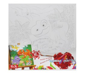 Розпис на полотні "Динозаври"