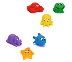Набір іграшок для ванної "Звірятка", 3 шт