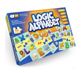 Розвиваючі пазли "Logic Alphabet", англо-український