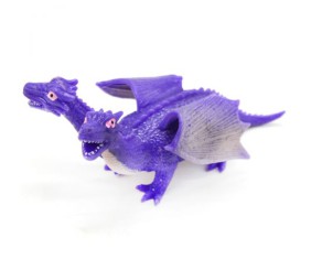 Іграшка-тягучка "Двоголовий дракон", фіолетовий