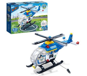 Пластиковий конструктор "Поліція: Вертоліт", 122 дет