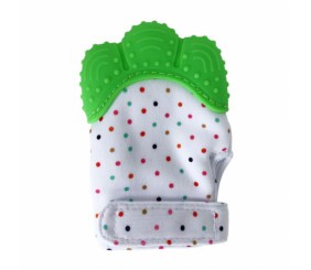 Прорізувач-рукавичка "Лапка", зелений